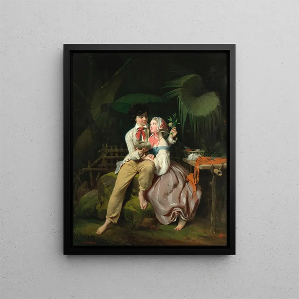 Paul et Virginie - Frédéric-Henri Schopin — framed artwork on a wall