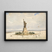 The Statue of Liberty - Frédéric Auguste Bartholdi — framed artwork on a wall