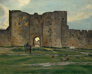 Porte de la Reine à Aigues-Mortes - Frédéric Bazille — artwork view