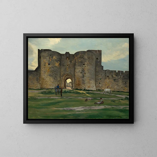 Porte de la Reine à Aigues-Mortes - Frédéric Bazille — framed artwork on a wall