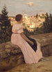 The pink dress - Frédéric Bazille — artwork view