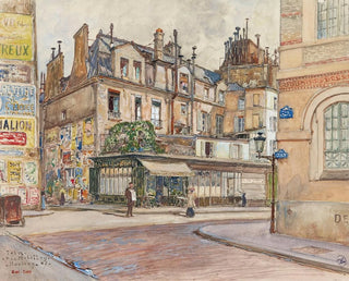 Angle of Mabillon Street and Clément Street in 1907, 5th and 6th districts - Frédéric Houbron — artwork view