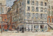 Intersection of two streets in Paris in 1899 - Frédéric Houbron — artwork view