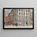 Intersection of two streets in Paris in 1899 - Frédéric Houbron — framed artwork on a wall