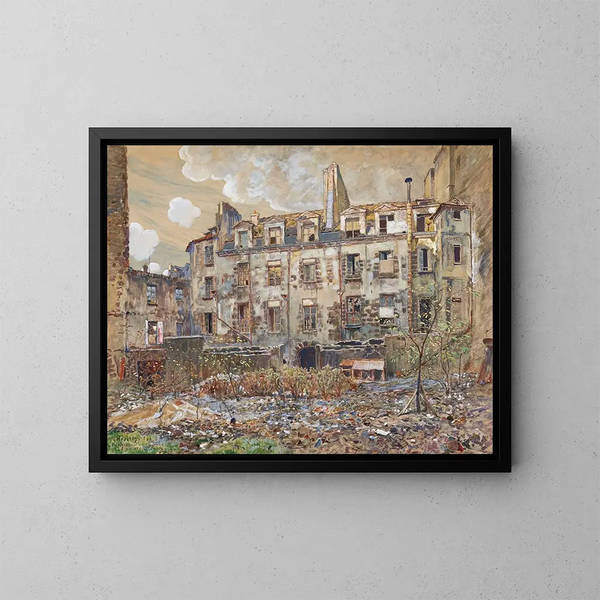 L'ancien cimetière Saint-André, 13 rue Suger, 6e arrondissement - Frédéric Houbron — framed artwork on a wall