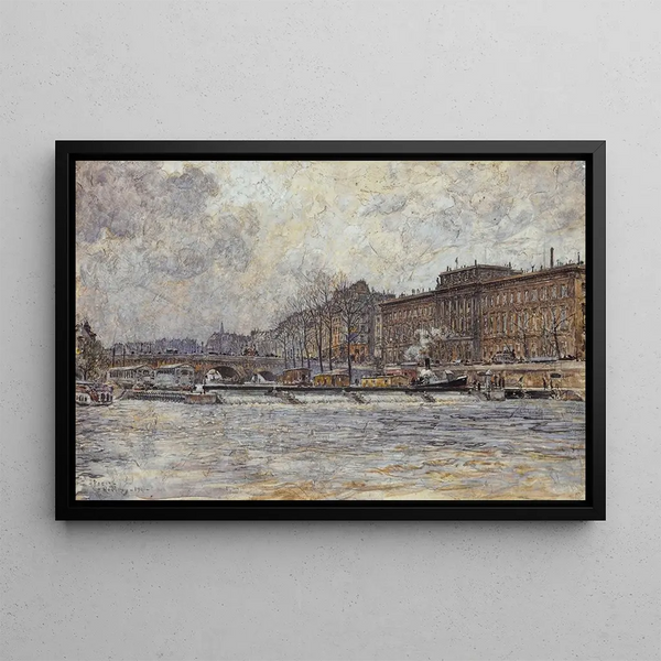 L'Hôtel de la Monnaie et le Pont-Neuf - Frédéric Houbron — framed artwork on a wall