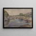 La Seine au pont Marie en 1899, 1er arrondissement - Frédéric Houbron — framed artwork on a wall