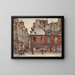 La rue Sauval vue de la rue Saint-Honoré en 1901, 1st arrondissement - Frédéric Houbron — framed artwork on a wall