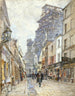 La rue du Chevalier-de-la-Barre avec le Sacré-Cœur en construction - Frédéric Houbron — artwork view
