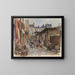The Marché des Enfants Rouges in the West under the rain in 1907, 3rd arrondissement - Frédéric Houbron — framed artwork on a wall