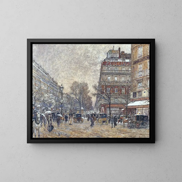 Le carrefour Richelieu-Drouot - Frédéric Houbron — framed artwork on a wall