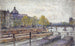 Le quai Conti and the pont des Arts - Frédéric Houbron — artwork view
