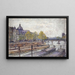 Le quai Conti and the pont des Arts - Frédéric Houbron — framed artwork on a wall