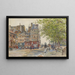 Quai des Orfèvres Paris 1906 - Frédéric Houbron — framed artwork on a wall