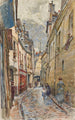 Rue Chanoinesse in 1905 4th arrondissement - Frédéric Houbron — artwork view