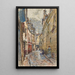 Rue Chanoinesse in 1905 4th arrondissement - Frédéric Houbron — framed artwork on a wall