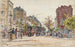 Tramways impériale dans une avenue de Paris en 1901 - Frédéric Houbron — artwork view