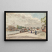 Construction works on the Alexandre III Bridge, Queen's courtyard seen from the Quai d'Orsay - Frédéric Houbron — framed artwork on a wall