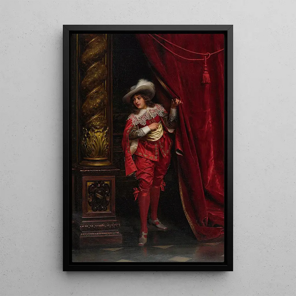 a Red Rider - Frédéric Soulacroix — framed artwork on a wall