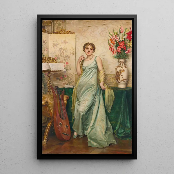 A pause in music - Frédéric Soulacroix — framed artwork on a wall