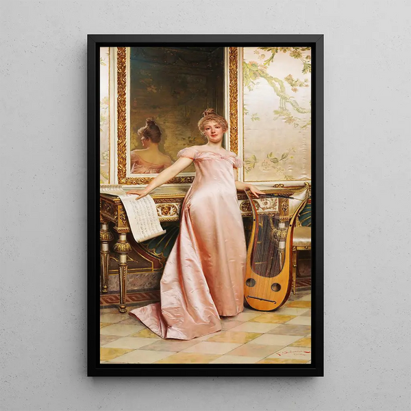 Sa leçon de musique - Frédéric Soulacroix — framed artwork on a wall