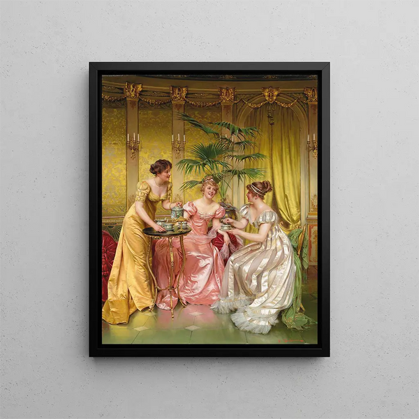 L'Heure du thé - Frédéric Soulacroix — framed artwork on a wall