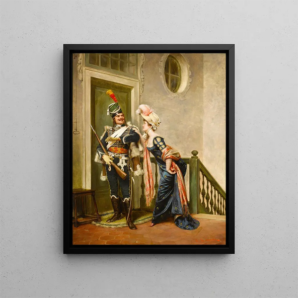 L'Officier galant - Frédéric Soulacroix — framed artwork on a wall