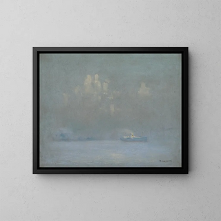 the bay - Fred Wagner — framed artwork on a wall