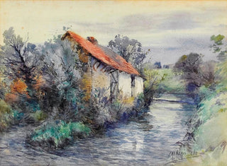 Landscape with a Cottage - Frederic Charles Vipond Ede — artwork view