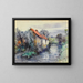 Landscape with a Cottage - Frederic Charles Vipond Ede — framed artwork on a wall