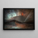 Aurora Borealis Painting - Frederic Edwin Church — framed artwork on a wall