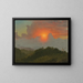 Cloudy skies painting - Frederic Edwin Church — framed artwork on a wall