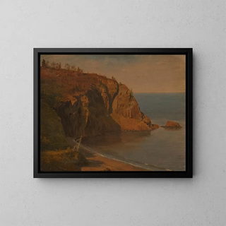 Côte de l'île Grand Manan, Canada - Frederic Edwin Church — framed artwork on a wall