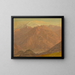 Mountains of Colombia or Ecuador - Frederic Edwin Church — framed artwork on a wall