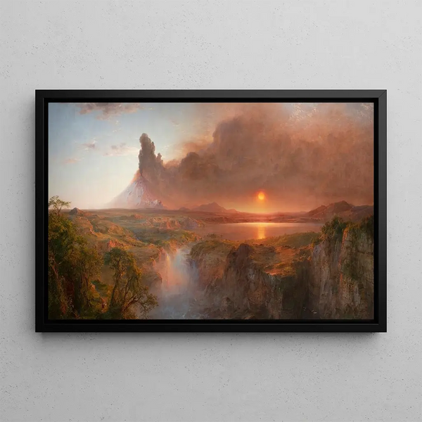Cotopaxi Painting - Frederic Edwin Church — framed artwork on a wall