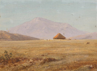 Plateau montagneux de l'Équateur avec une cabane - Frederic Edwin Church — artwork view