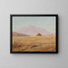 Plateau montagneux de l'Équateur avec une cabane - Frederic Edwin Church — framed artwork on a wall