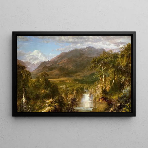 Heart of the Andes - Frederic Edwin Church — framed artwork on a wall