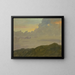Hill and Clouds - Frederic Edwin Church — framed artwork on a wall