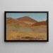 Landscape painting of a hilly landscape in autumn - Frederic Edwin Church — framed artwork on a wall