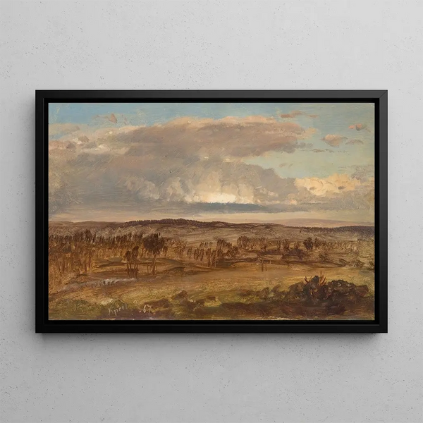 Valley of the Hudson - Frederic Edwin Church — framed artwork on a wall