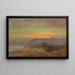 Sunset in the Hudson Valley - Frederic Edwin Church — framed artwork on a wall