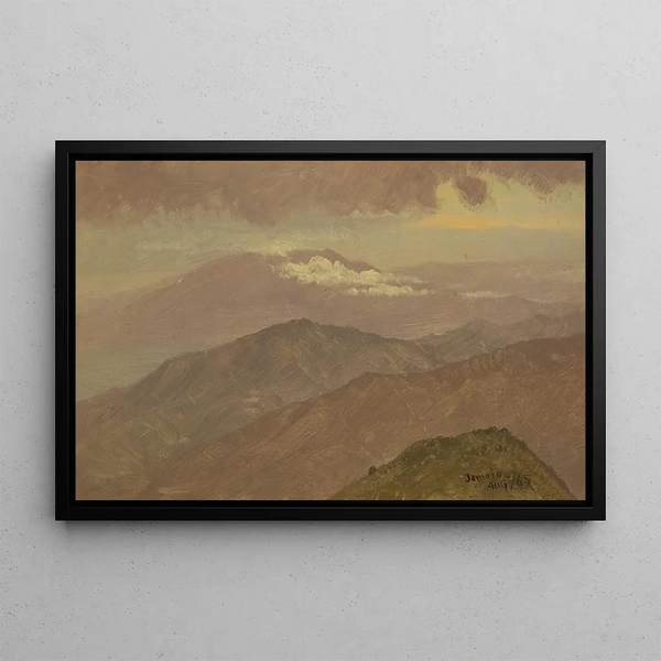 Landscape Painting III - Frederic Edwin Church — framed artwork on a wall