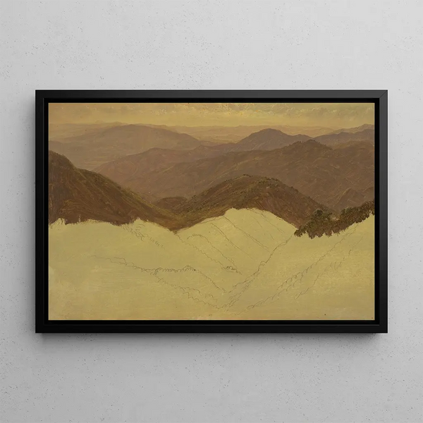 Landscape Painting II - Frederic Edwin Church — framed artwork on a wall