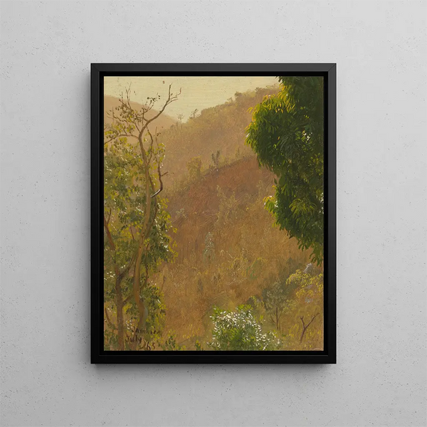Landscape Painting IV - Frederic Edwin Church — framed artwork on a wall