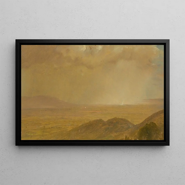 Landscape VIII - Frederic Edwin Church — framed artwork on a wall