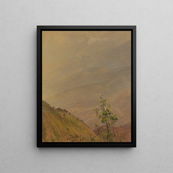 Landscape Painting VI - Frederic Edwin Church — framed artwork on a wall