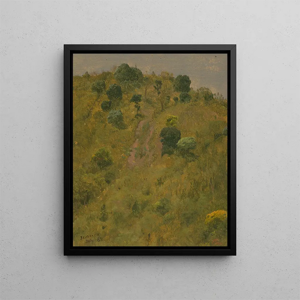 Landscape Painting V - Frederic Edwin Church — framed artwork on a wall