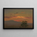 Landscape painting at sunset, Hudson NY - Frederic Edwin Church — framed artwork on a wall