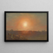 Sunset Landscape Painting - Frederic Edwin Church — framed artwork on a wall